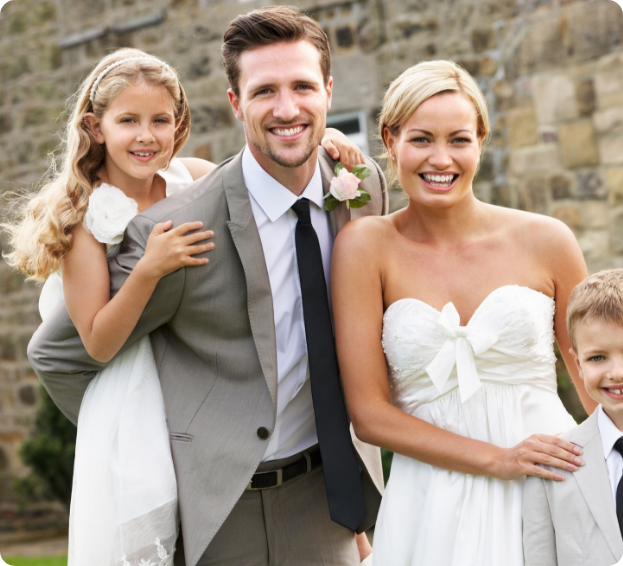 Bride and groom in Greensboro, NC