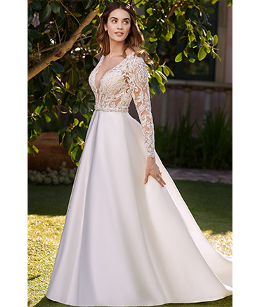 White Wedding Dress by Myline's Bridal in Greensboro, NC